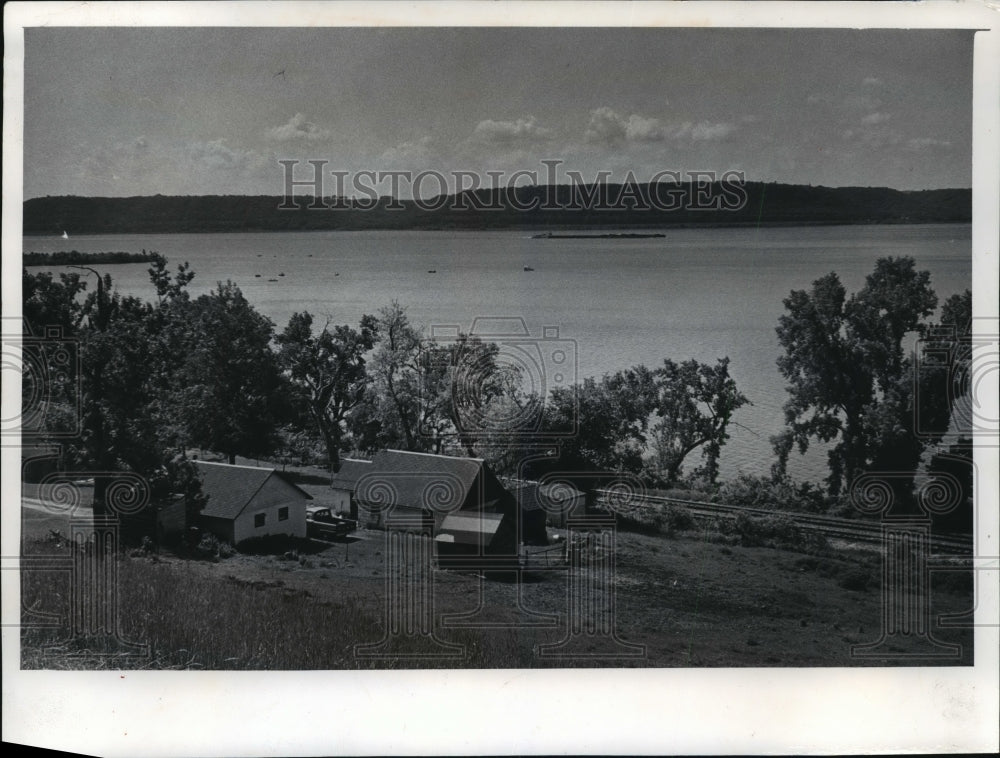 Press Photo A towboat in Mississippi River Parkway (Great River Road)-Historic Images