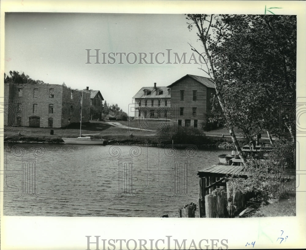 1981 Press Photo View Across Snail Shell Harbor Fayette State Park Michigan-Historic Images