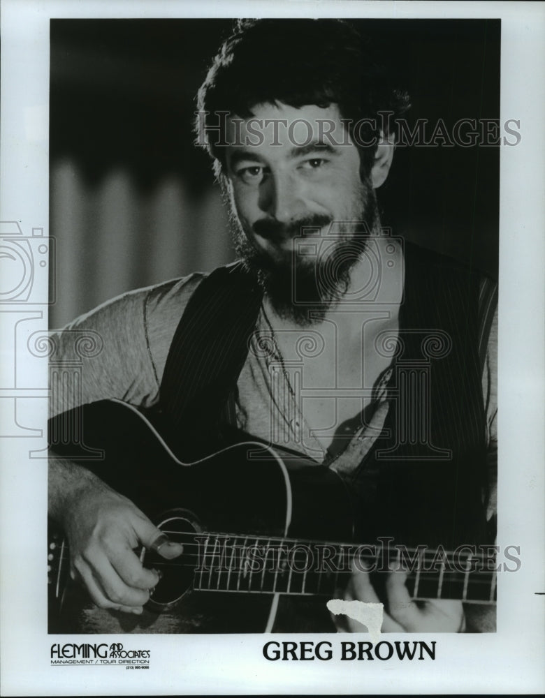 1986 Press Photo Greg Brown U.S. Folk Singer - mja55408-Historic Images