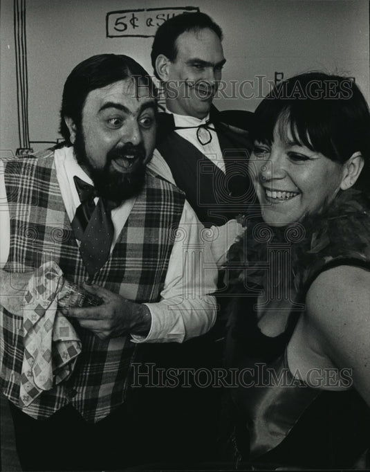 1989 Press Photo Brookfield Players Staging "Ten Nights in a Bar Room" Drama - Historic Images