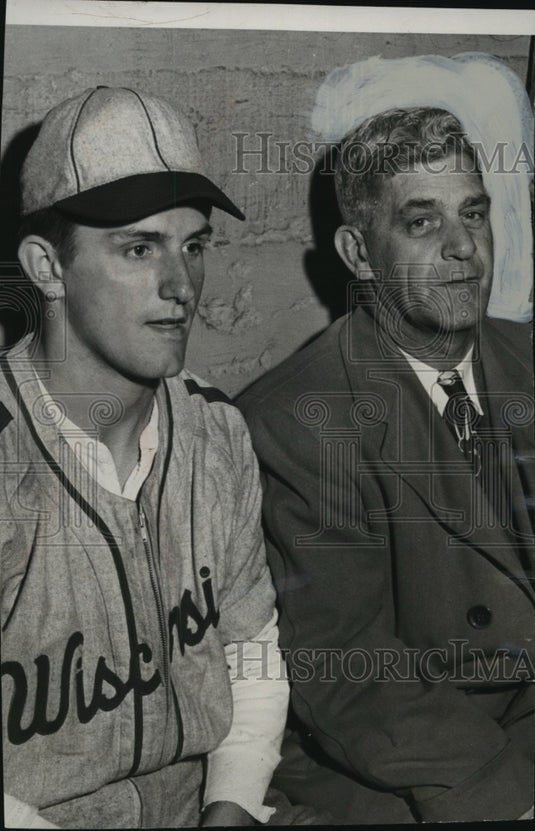 1958 Press Photo Edmond Lenahan, Wisconsin State Official, Baseball Figure-Historic Images