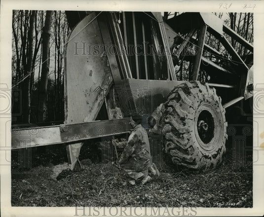Telephone Line Laying Machine-Historic Images