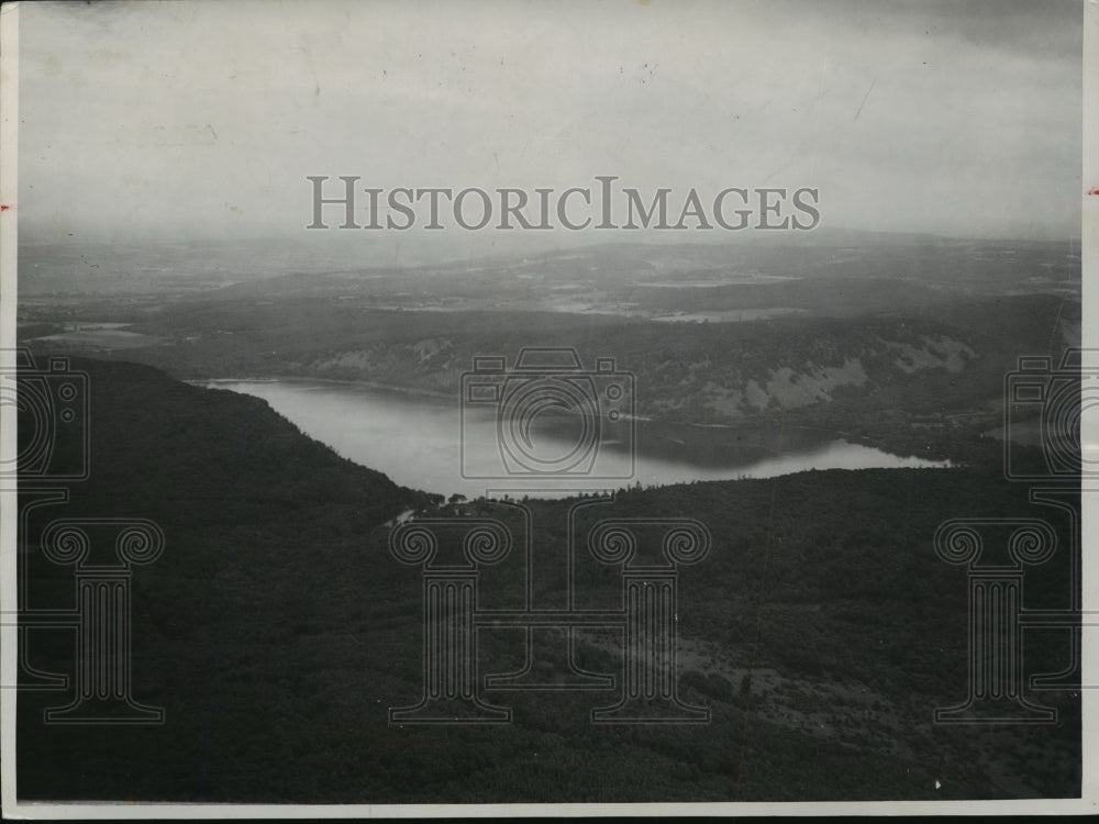 1949 Press Photo Devil&#39;s Lake, Wisconsin, Aerial View - mja55997 - Historic Images