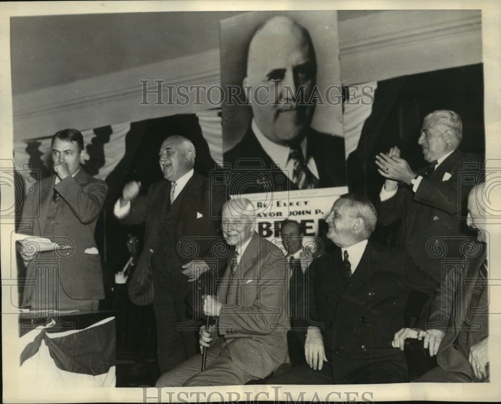 1933 Press Photo Mayor John P. O'Brien at Tammany Hall - mja56138-Historic Images