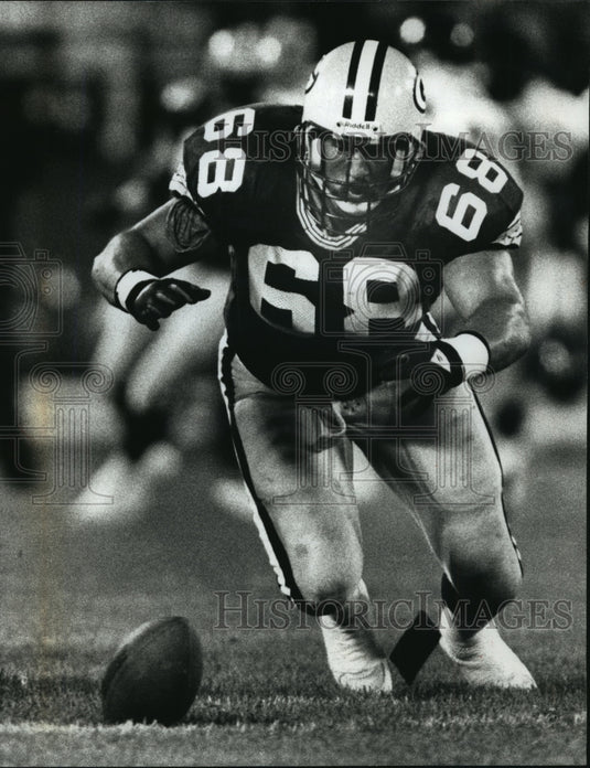 1992 Press Photo Former Packer Player Blaise Winter Hopes to Revive Career - Historic Images