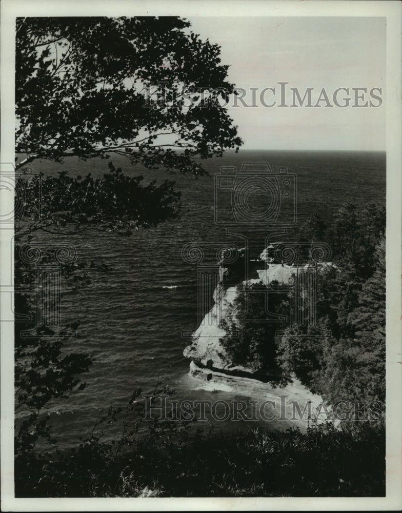 1972 Press Photo Miner's Castle at Michigan's Pictured Rocks National Lakeshore-Historic Images