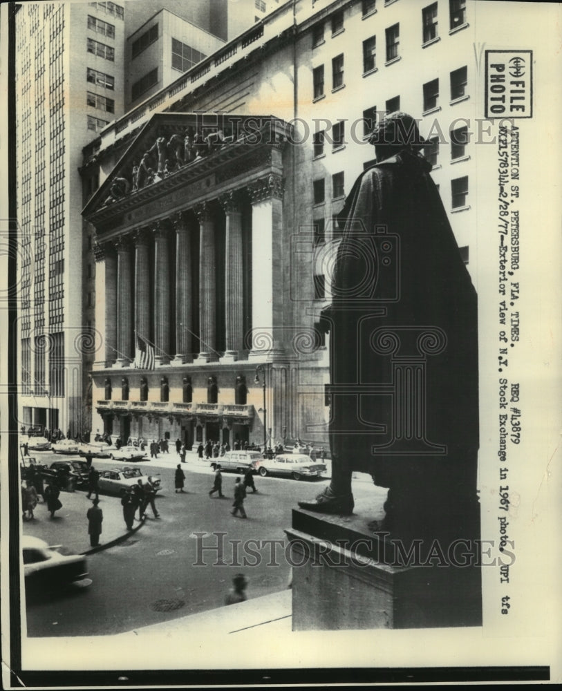 1977 Press Photo New York Stock Exchange - Historic Images