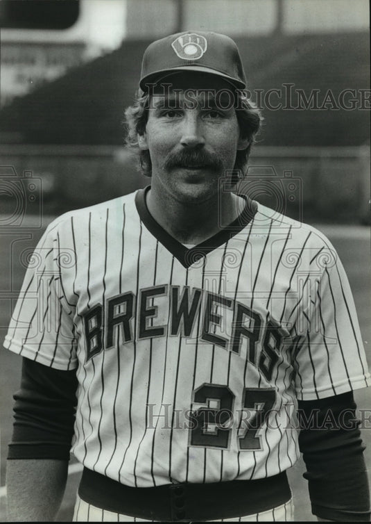 1982 Press Photo Baseball-Pete Ladd of the Milwaukee Brewers - mja56725-Historic Images