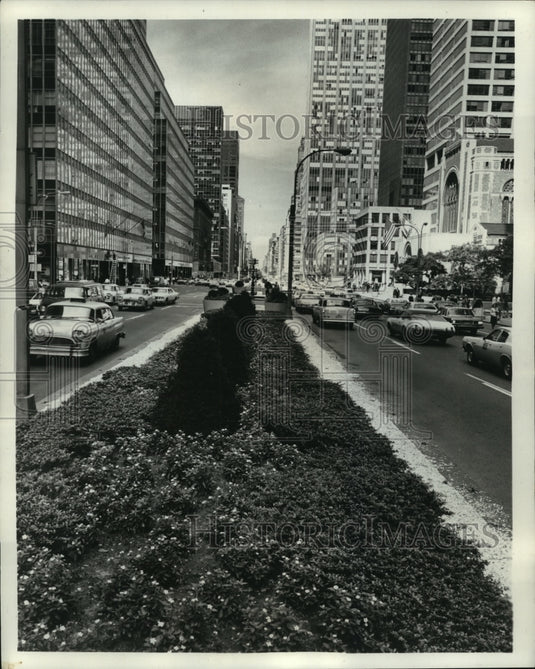 1975 Press Photo Park Ave New York's main traffic arteries. - mja56780-Historic Images