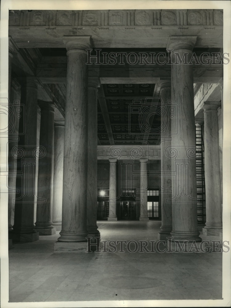 1935 Press Photo Corridor in New Supreme Court Building - Historic Images