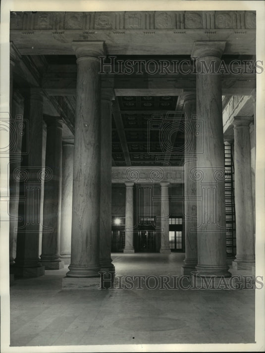1935 Press Photo Corridor in New Supreme Court Building - Historic Images