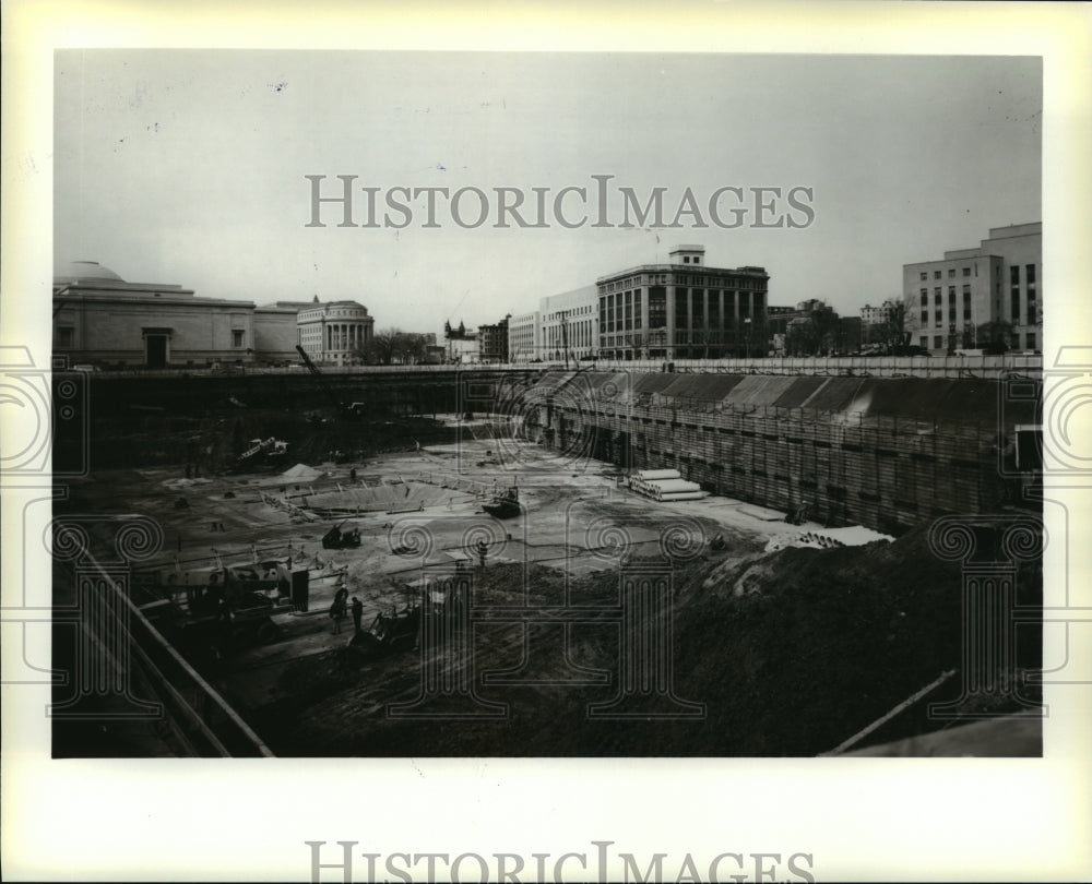 1972 Press Photo National Gallery of Art East Building Project Washington, D.C.-Historic Images