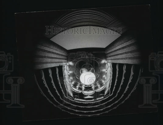 1966 Press Photo "Fish-Eye" View of New Metropolitan Opera Auditorium New York-Historic Images
