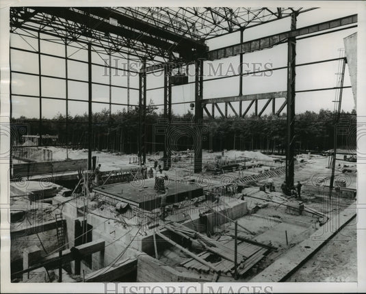 1956 Atomic Reactor Under Construction, Mol, Belgium  - Historic Images
