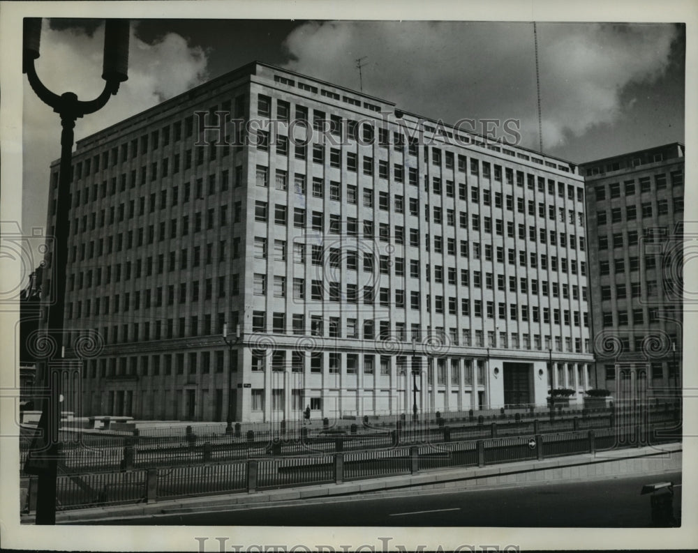 1962 Press Photo Meeting Building for Ministers of the "Six," Brussels, Belgium-Historic Images