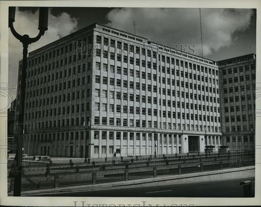 1962 Press Photo Meeting Building for Ministers of the "Six," Brussels, Belgium-Historic Images