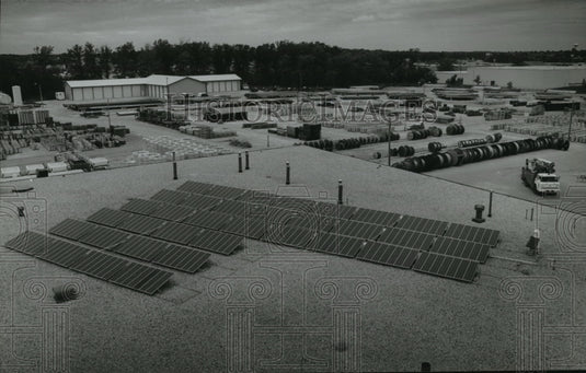1993 Press Photo Wisconsin Public Service's Solar Power Plant in Ashwaubenon, WI-Historic Images