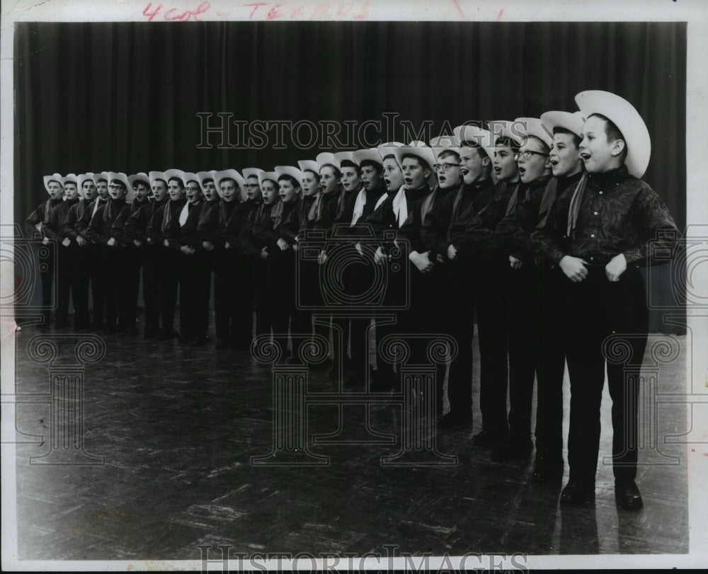 Press Photo Members of the Texas Boys&#39; Choir to Sing at Concordia College - Historic Images