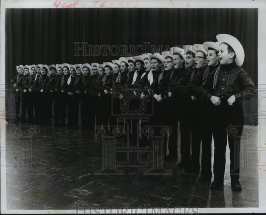 Press Photo Members of the Texas Boys' Choir to Sing at Concordia College - Historic Images