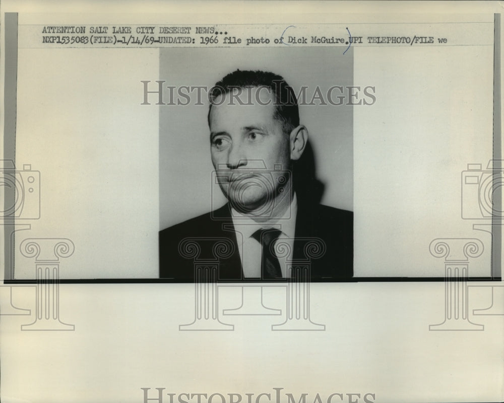 1969 Press Photo Dick McGuire - mja57464-Historic Images