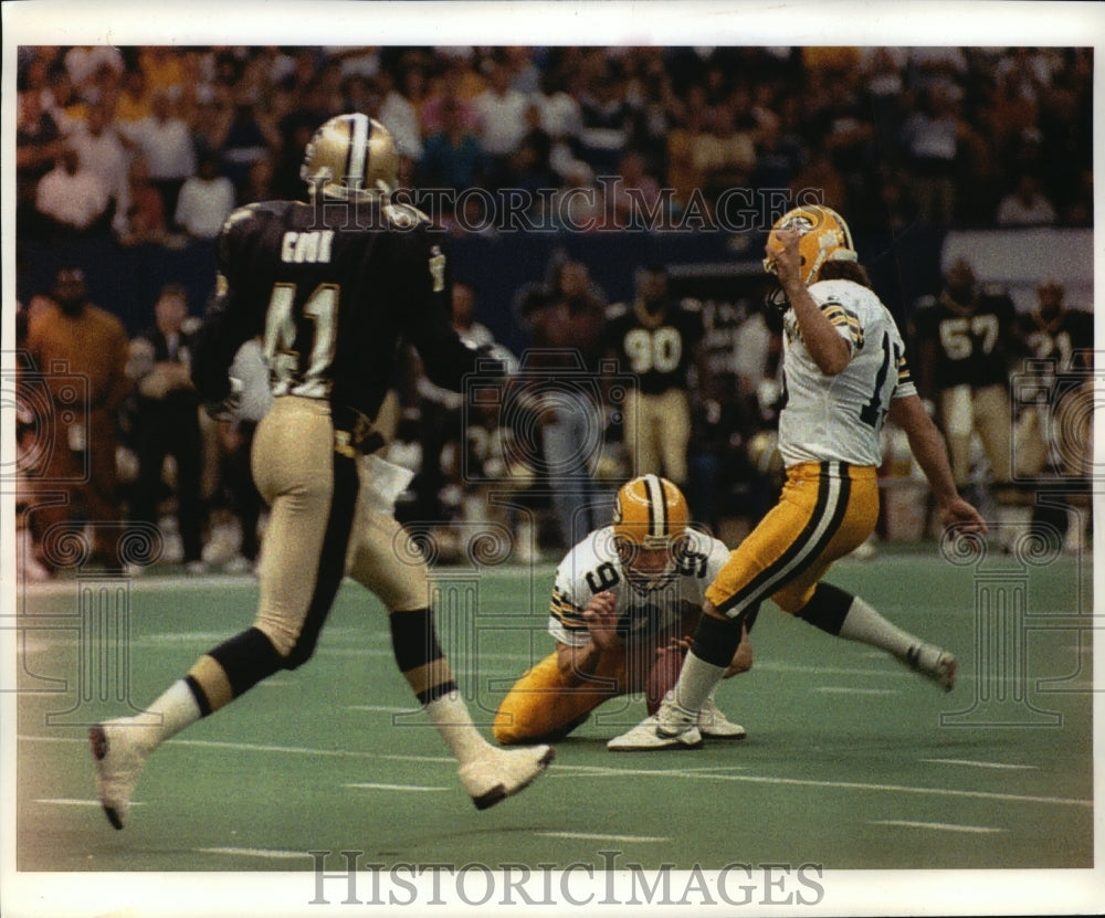 1993 Press Photo Chris Jacke brings the Packers to Victory - mja57476-Historic Images