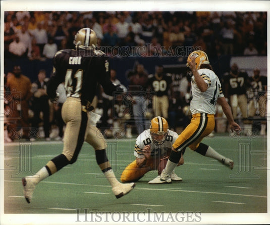 1993 Press Photo Chris Jacke brings the Packers to Victory - mja57476-Historic Images
