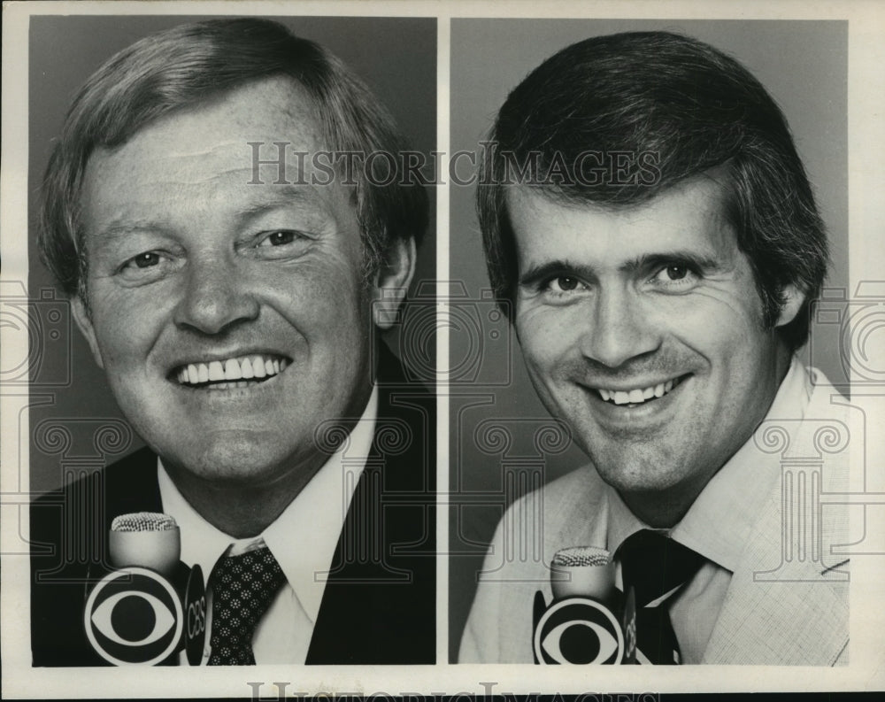 1979 Press Photo Sonny Jurgensen and Gary Bender Team Up to Host CBS Sports-Historic Images