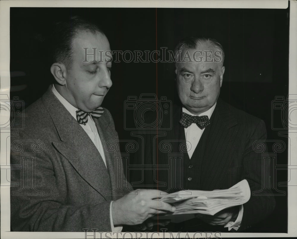 1948 Press Photo J. B. Keenan and Solis Horwitz International Military Tribunal - Historic Images