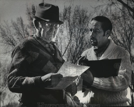 1974 Anthony Busalacchi With Adolph Zynda, Milwaukee School Board - Historic Images