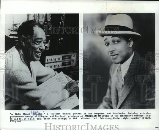 1988 Press Photo "A Duke Named Ellington" Television Special - mja58222-Historic Images