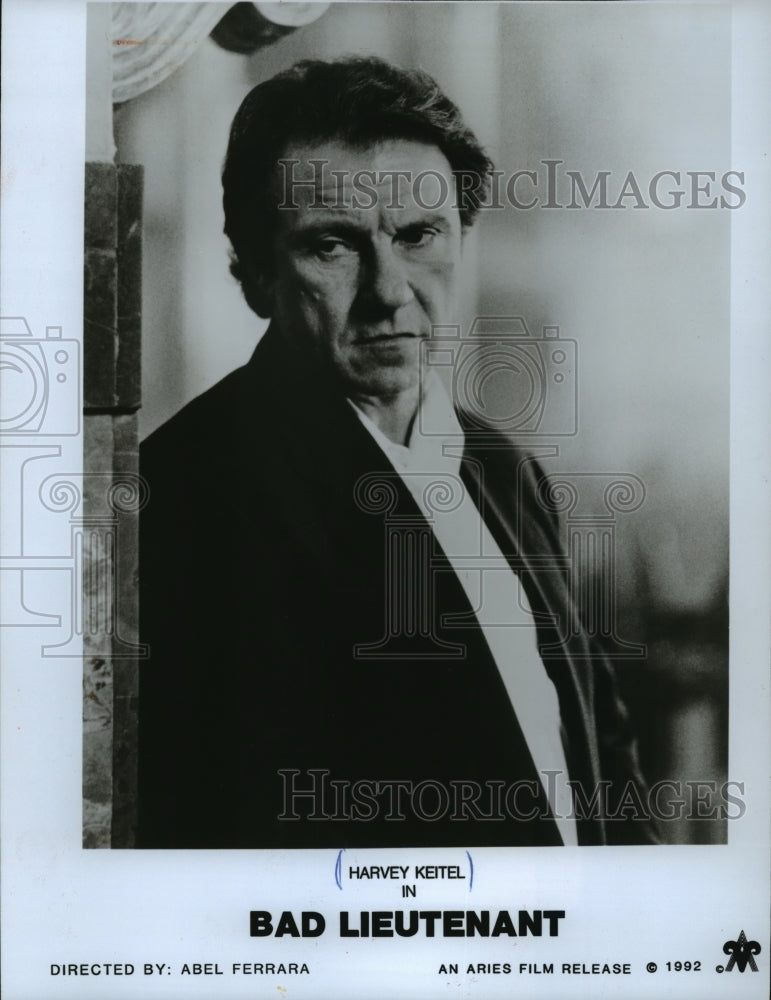 1993 Press Photo Harvey Keitel Star in Movie &quot;Bad Lieutenant&quot; - mja58533-Historic Images