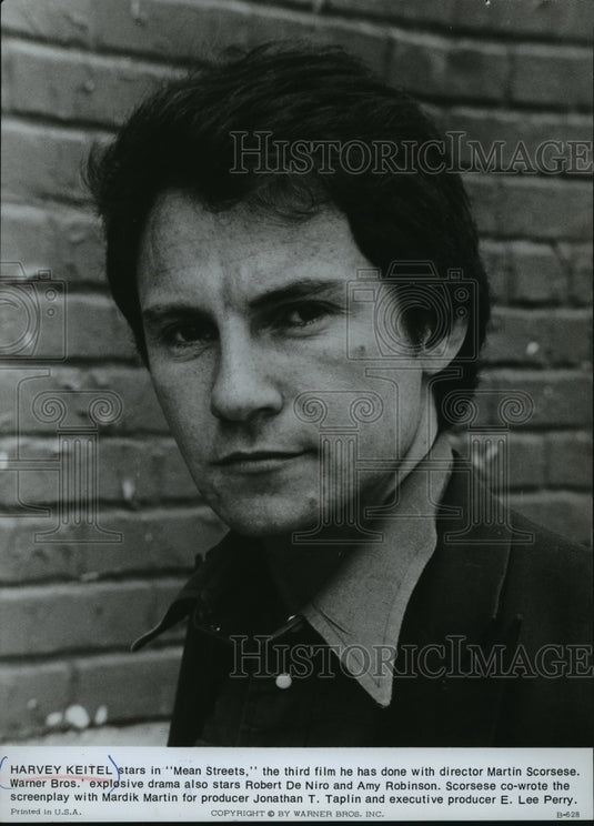 1984 Press Photo Harvey Keitel Stars in Movie "Mean Streets" - mja58542-Historic Images
