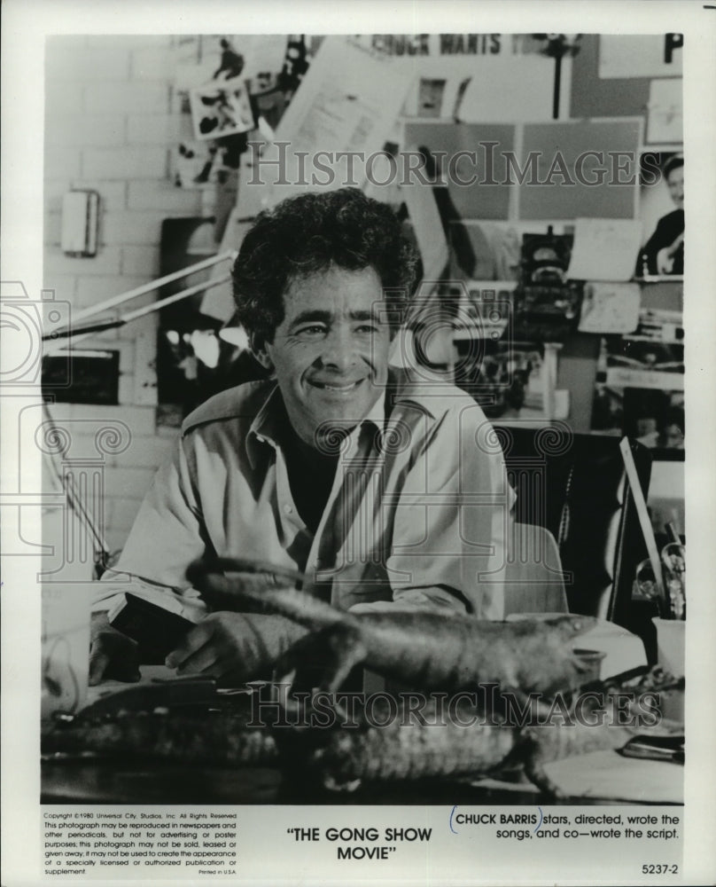 1981 Press Photo Producer Chuck Barris Stars in &quot;The Gong Show Movie&quot;-Historic Images