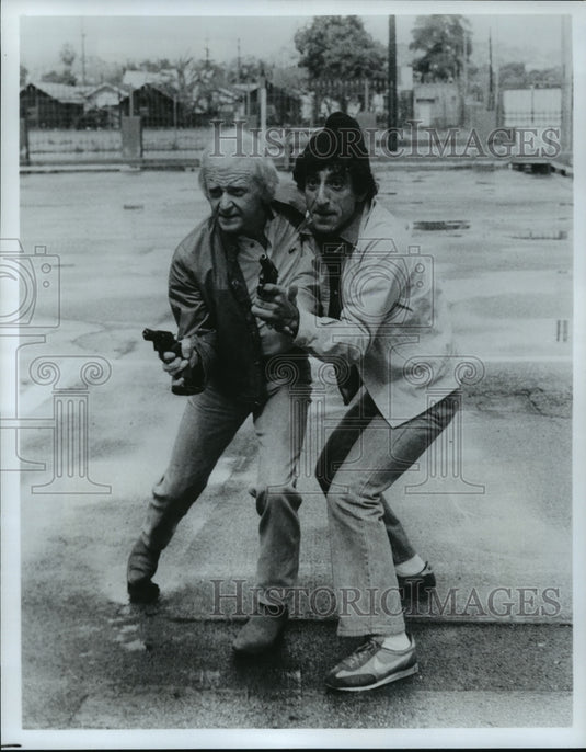1980 Press Photo John Byner and Jamie Farr in "Murder Can Hurt You!" ABC-Historic Images