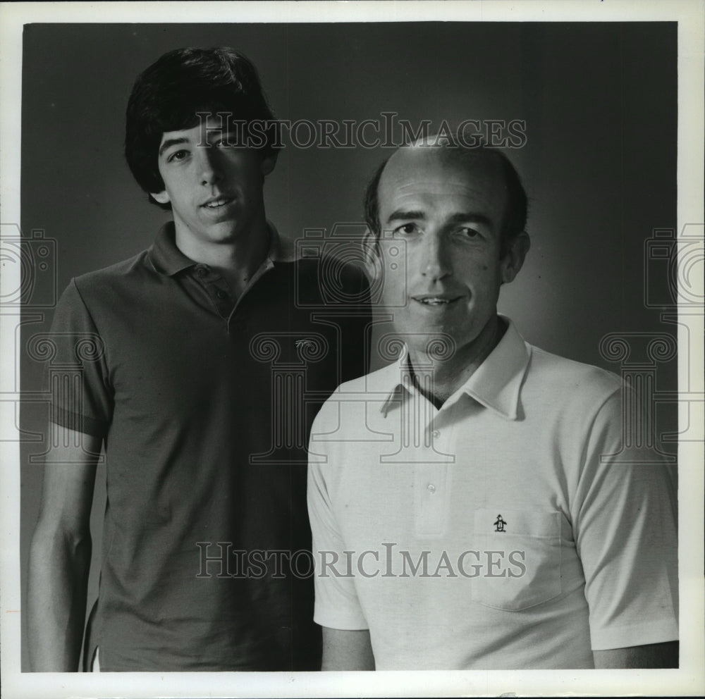 1984 Press Photo Mike Moran and Son - mja58966- Historic Images