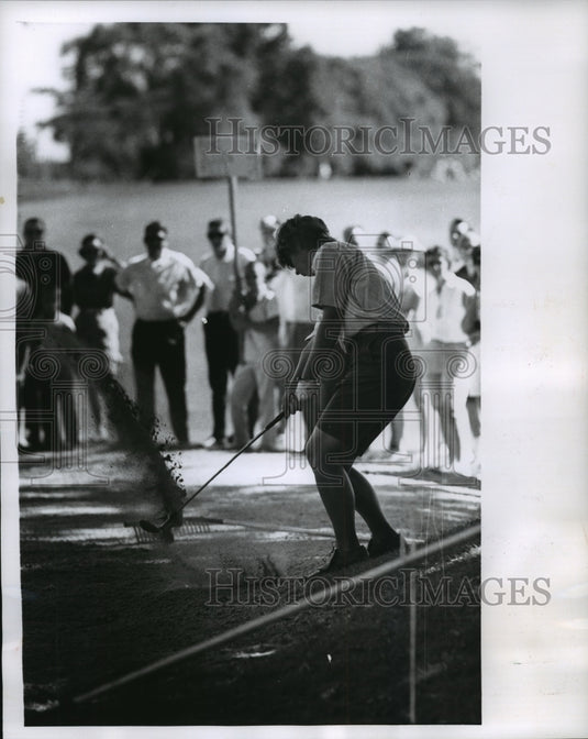 1969 Press Photo Explosion Shot as Mary Mills Blasts her Way out of Trouble - Historic Images