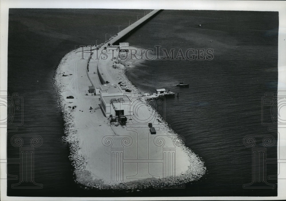 1962 Press Photo Man Made Islands in Chesapeake Bay, Virginia - mja59354-Historic Images