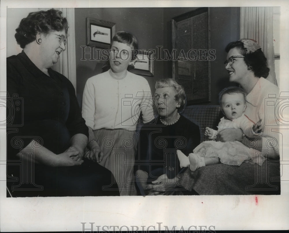 Mrs. Muriel Humphrey Campaigning at Home of Mrs. Orville Riggsbee - Historic Images