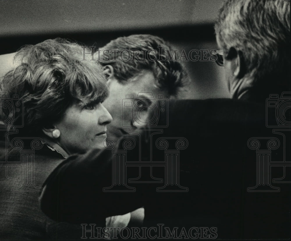 1968 Marcia Brown and Son in Court After Sentencing for Murder - Historic Images