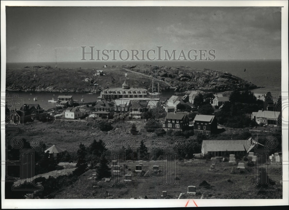 1991 Press Photo Monhegan Island Located off the Central Maine Coast - Historic Images