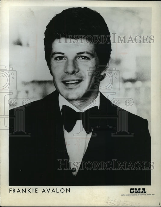 1974 Press Photo Singer Frankie Avalon Publicity Photo - mja59984-Historic Images