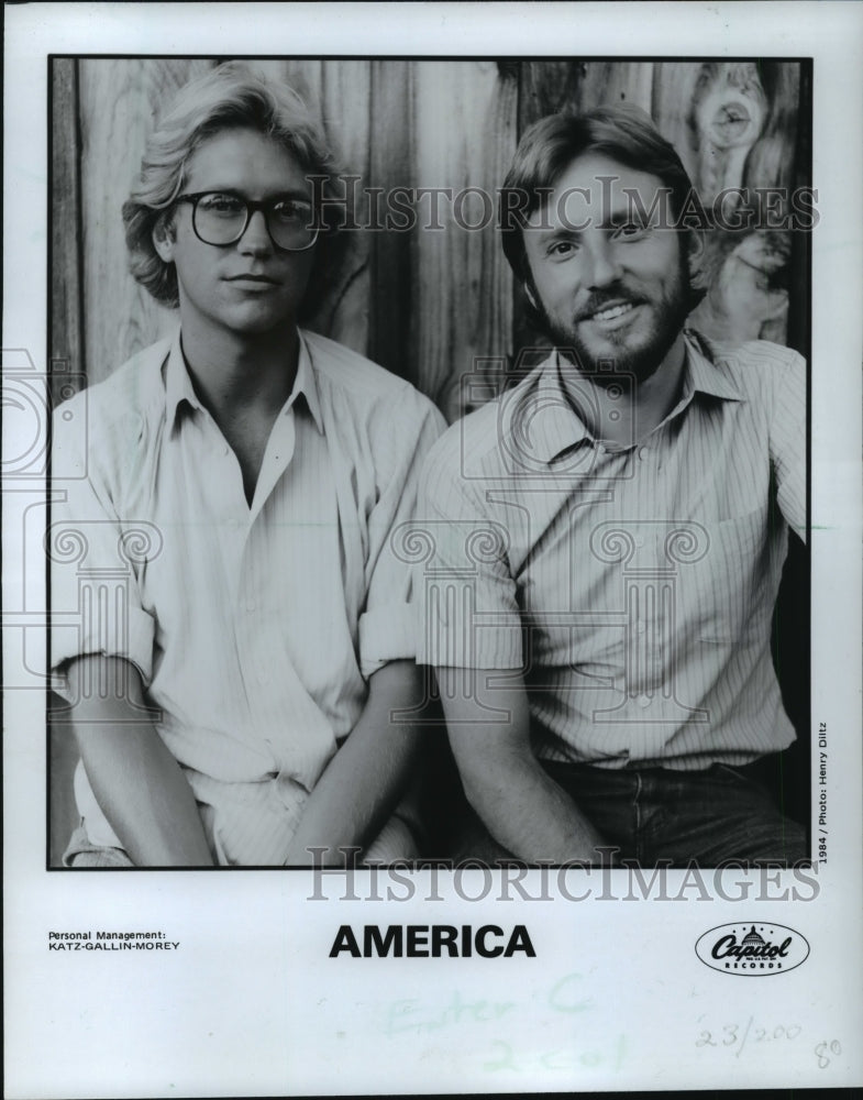 1984 Press Photo Music Duo America Publicity Photo - mja59985-Historic Images