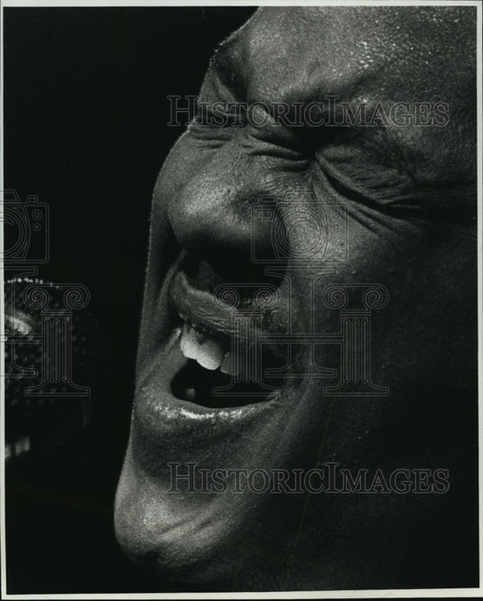 1989 Press Photo Peabo Bryson, Friday at Summerfest - mja60012-Historic Images