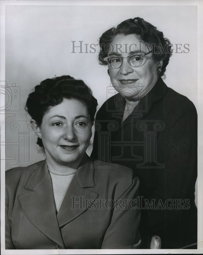1956 Mrs. Hyman Chester of Mil. &amp; Mrs. Ethel Cohen of Providence RI - Historic Images