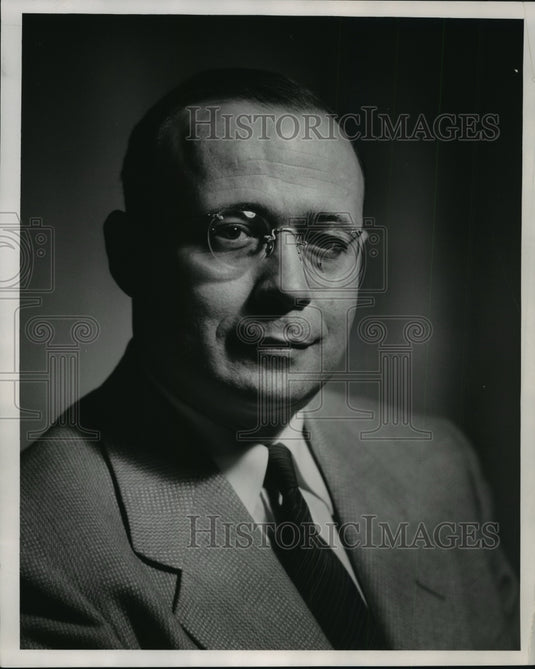 1953 Press Photo Hyman Chester-Journal employee - mja60033 - Historic Images