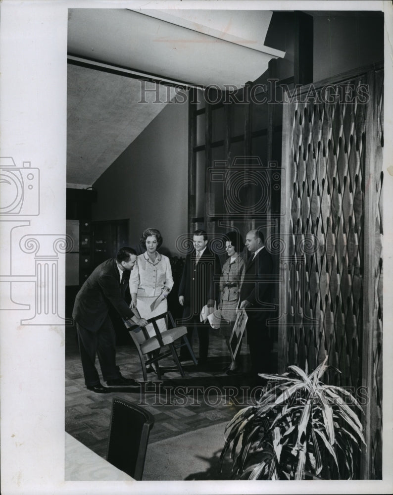 1963 Press Photo The Sklars and Gindlins at Brynwood Country Club - Historic Images