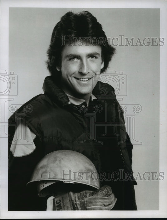 1980 Press Photo Philip Brown Stars In TV Show "When the Whistle Blows"-Historic Images
