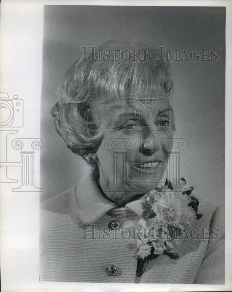 1967 Mrs. Hubert Humphery on Jamesville, Wisconsin  - Historic Images