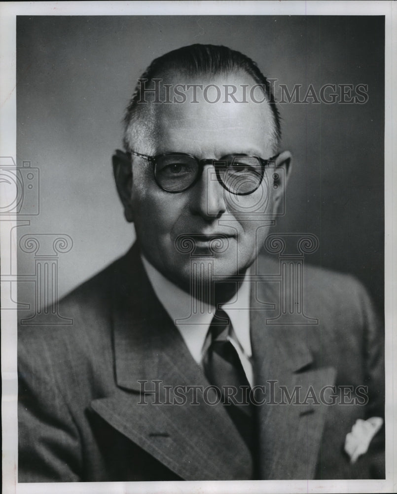 1956 Press Photo Dr. Robin Buerki Director of the Henry Ford Hospital, Detriot - Historic Images