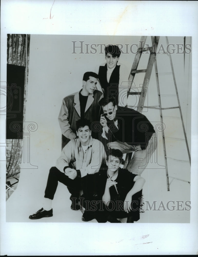 1990 Press Photo The New Kids on the Block, boy band - mja60330-Historic Images